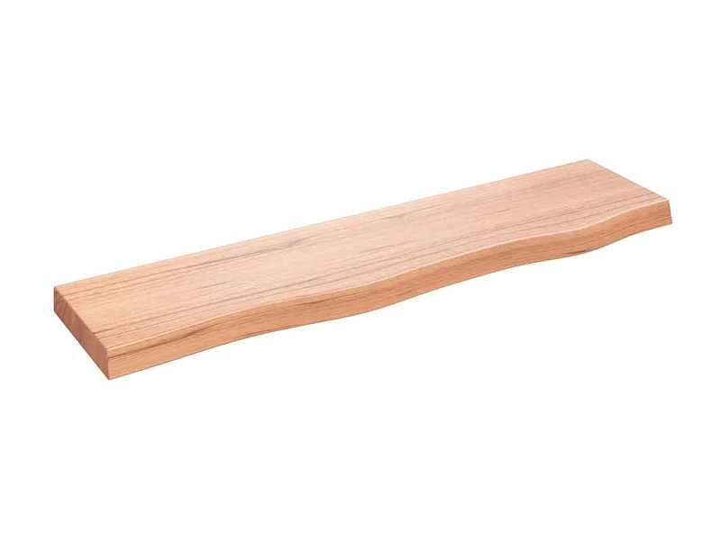 Estante de pared madera de roble tratada marrón claro 80x20x4cm ES43038