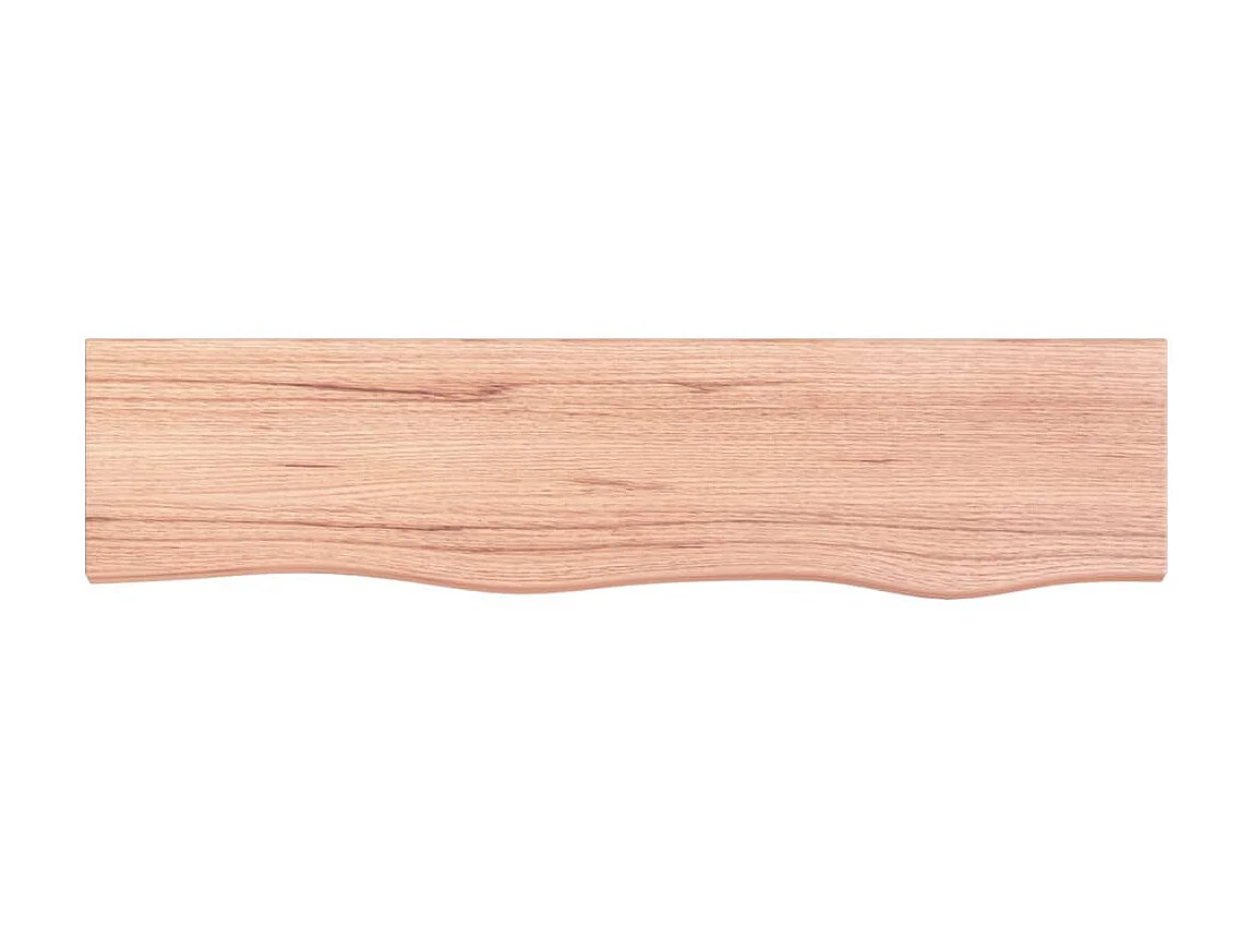 Étagère murale marron clair 80x20x4 cm bois chêne massif traité OFR21304 BonneVie Meuble