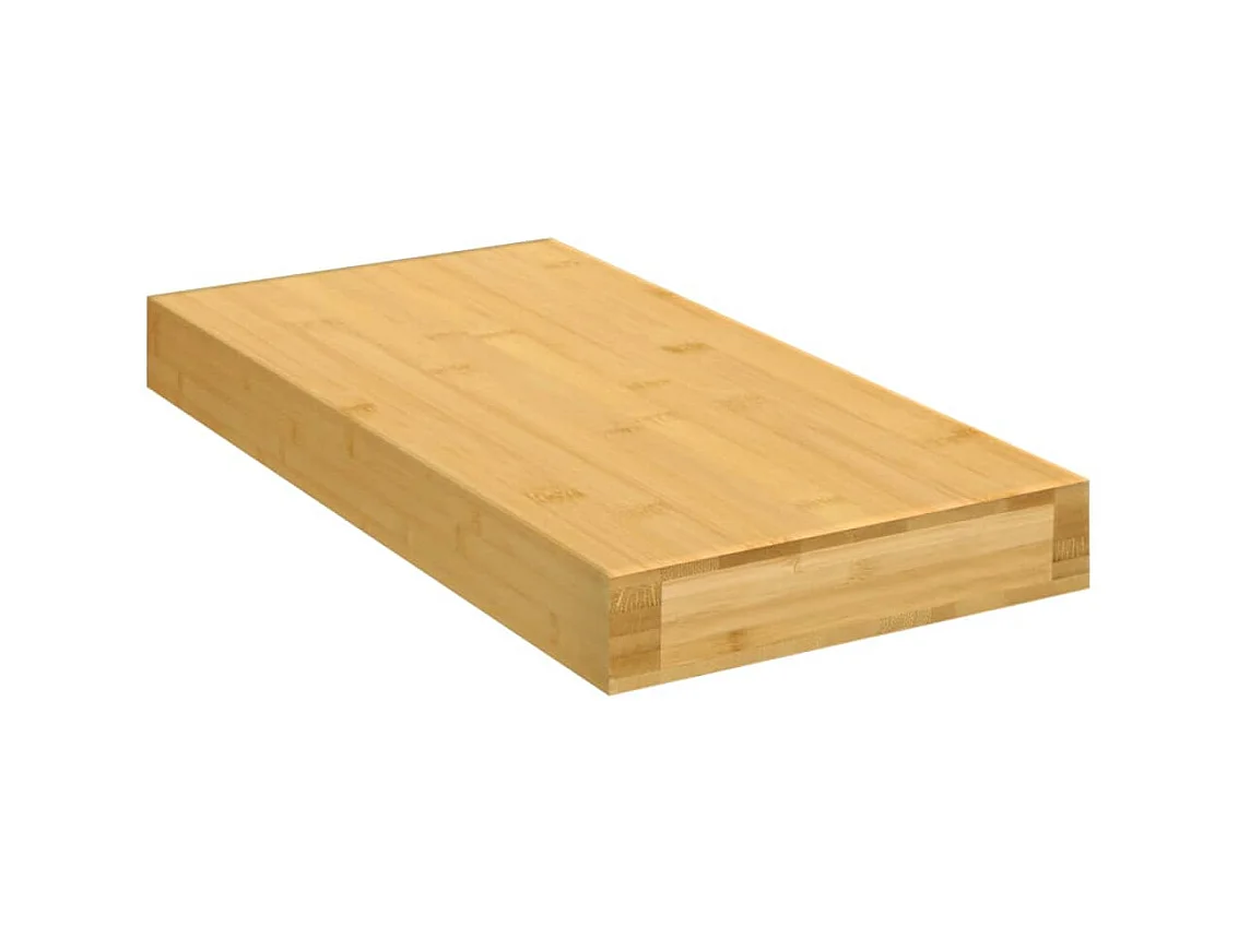 Étagère murale 40x20x4 cm bambou OFR92502 BonneVie Meuble