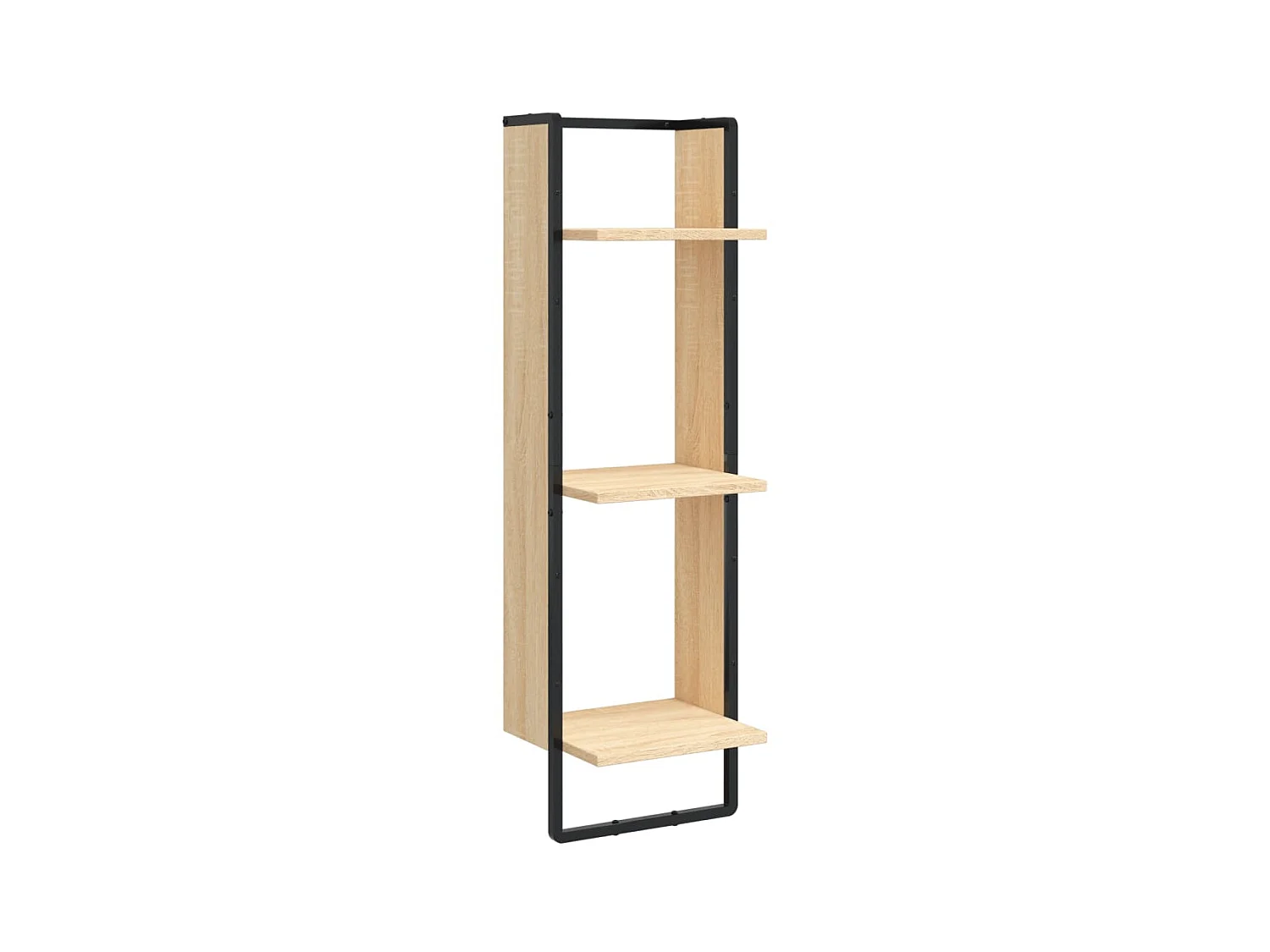 Étagère murale 3 niveaux chêne sonoma 30x25x100 cm OFR62060 BonneVie Meuble