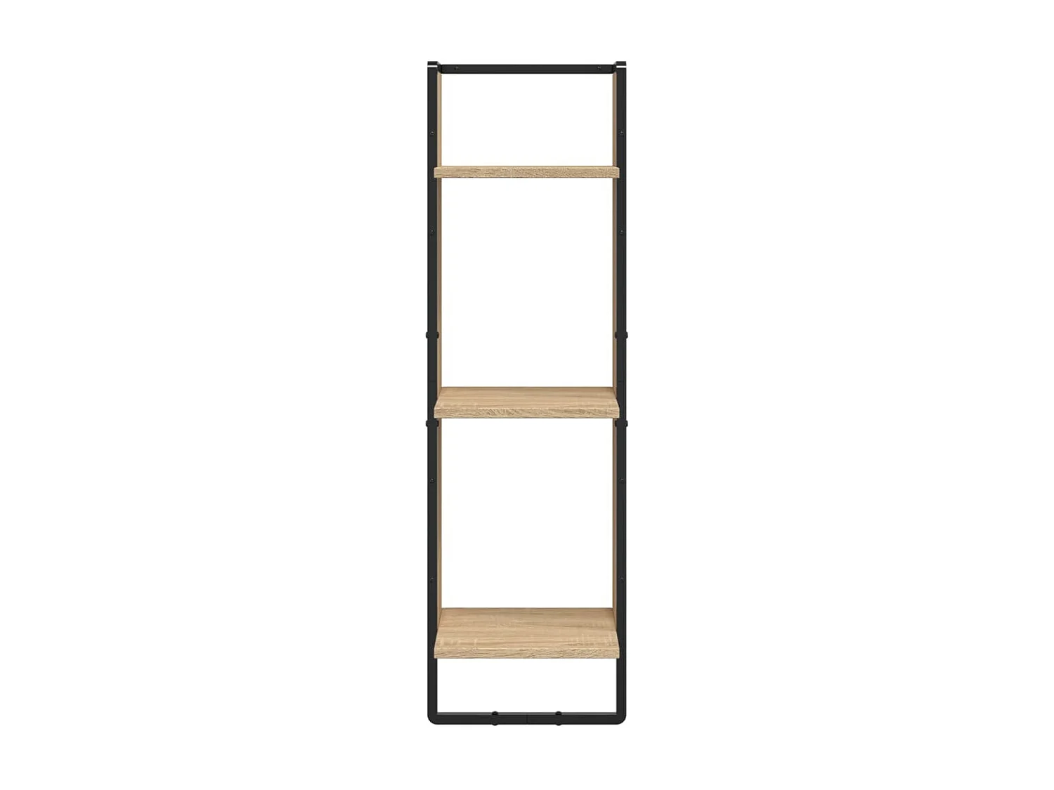 Étagère murale 3 niveaux chêne sonoma 30x25x100 cm OFR62060 BonneVie Meuble