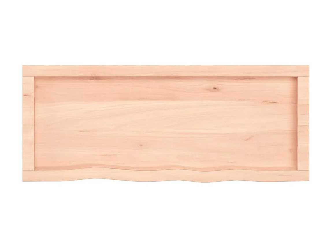 Étagère murale 100x40x(2-4) cm bois de chêne massif non traité OFR42251 BonneVie Meuble