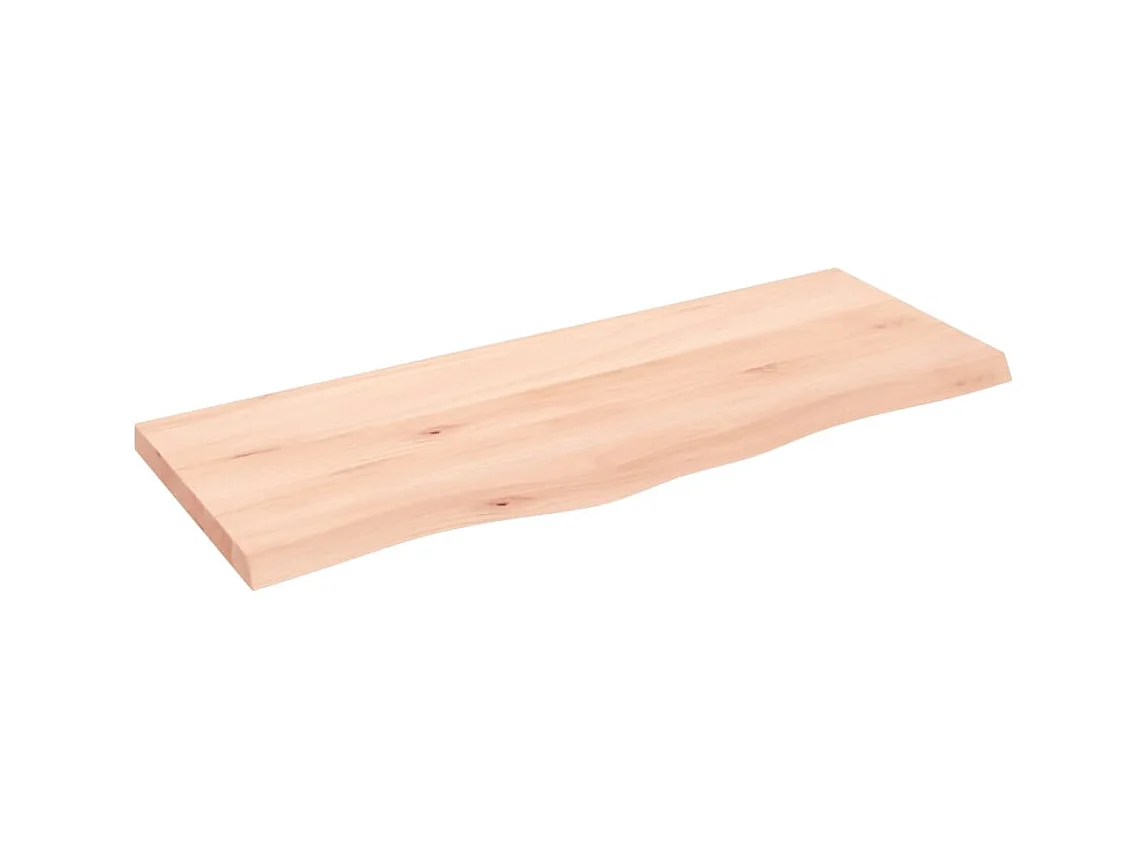 Étagère murale 100x40x(2-4) cm bois de chêne massif non traité OFR42251 BonneVie Meuble