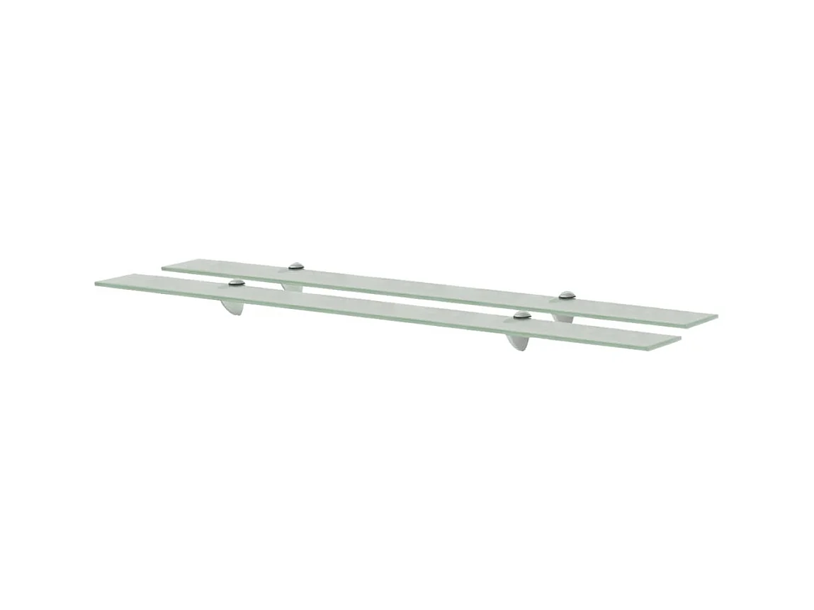 Étagères murales 2 pcs Verre 100 x 10 cm 8 mm OFR64940 BonneVie Meuble