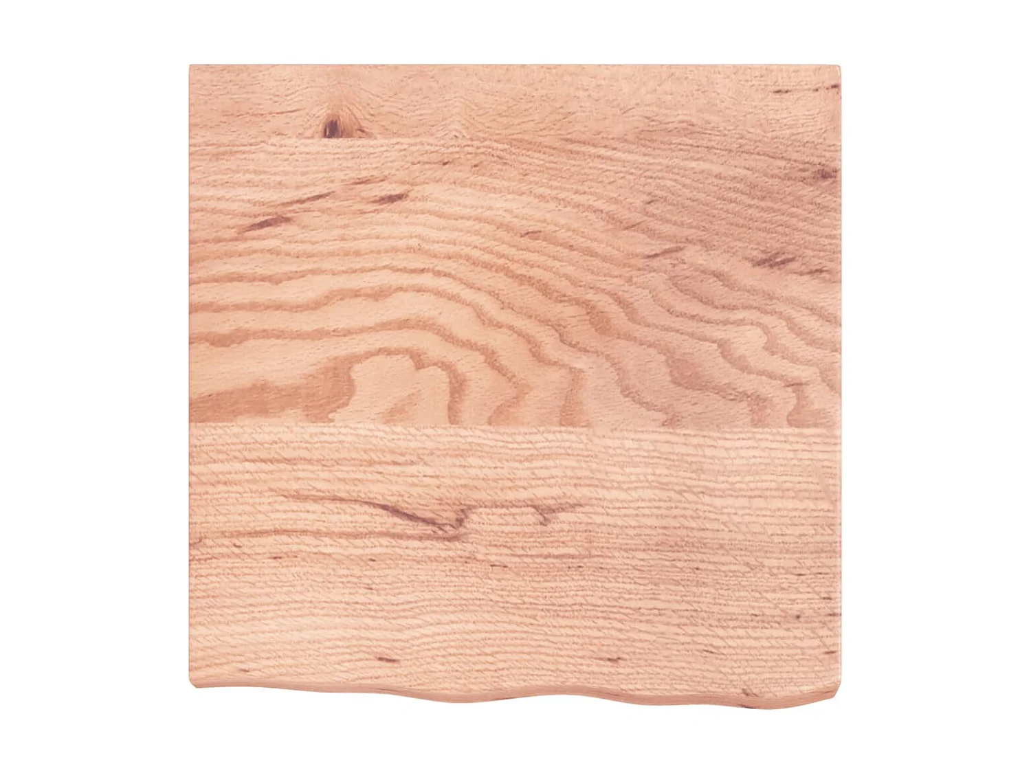 Étagère murale marron clair bois chêne massif traité OFR58574 BonneVie Meuble