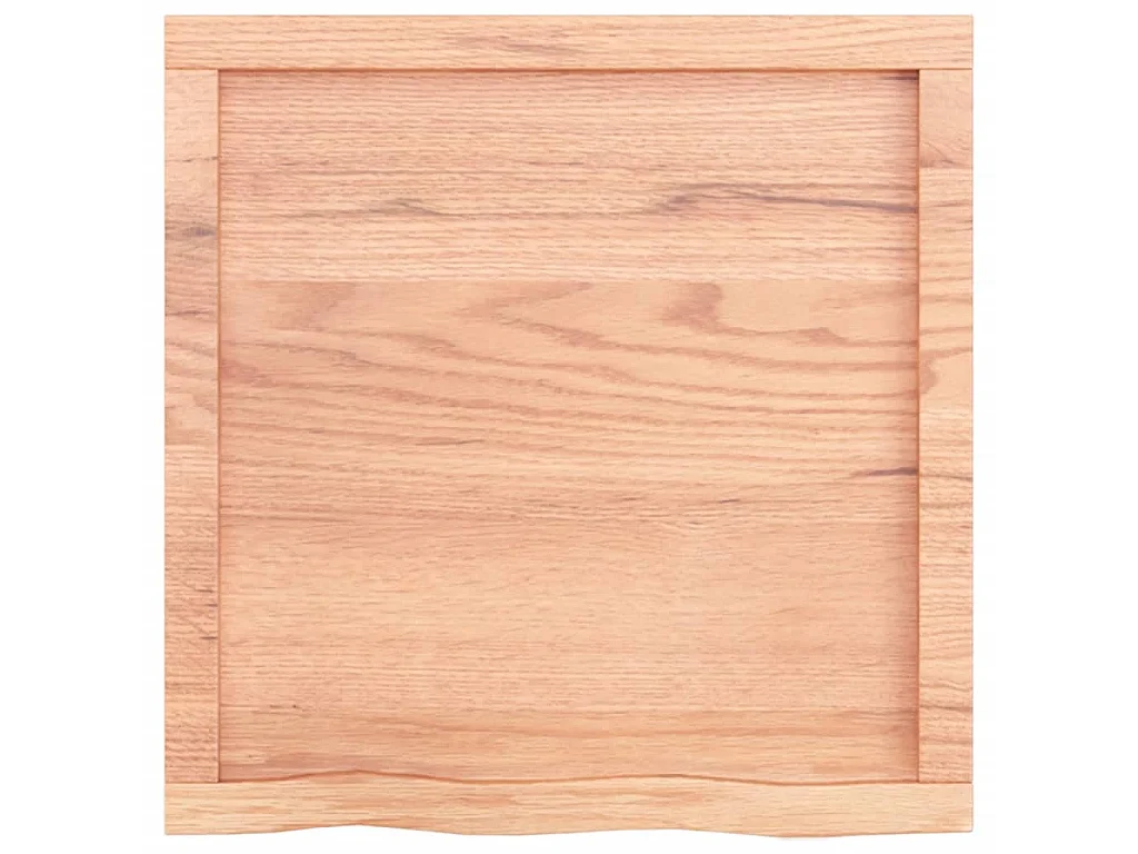 Étagère murale marron clair bois chêne massif traité OFR58574 BonneVie Meuble