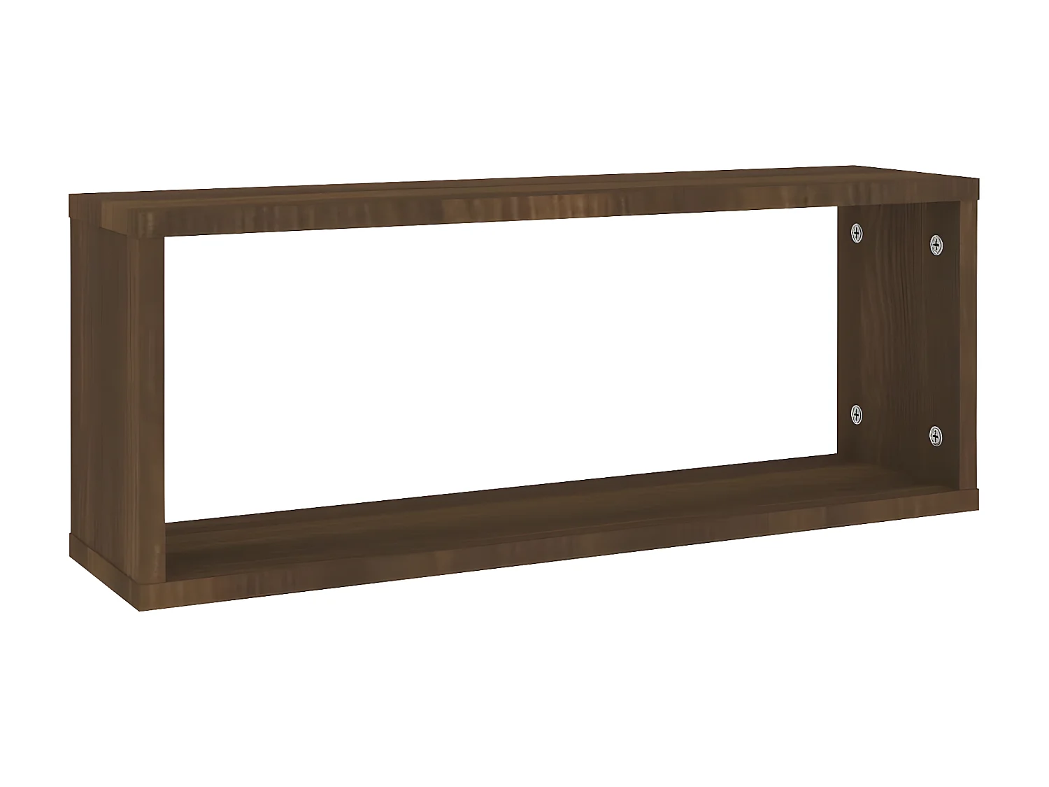 Estantes cúbicos de pared 4 uds madera roble marrón 60x15x23 cm ES919406