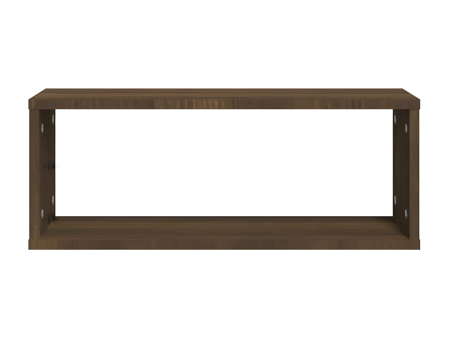 Prateleiras parede 4pcs madeira processada 60x15x23 cm castanho PT949164