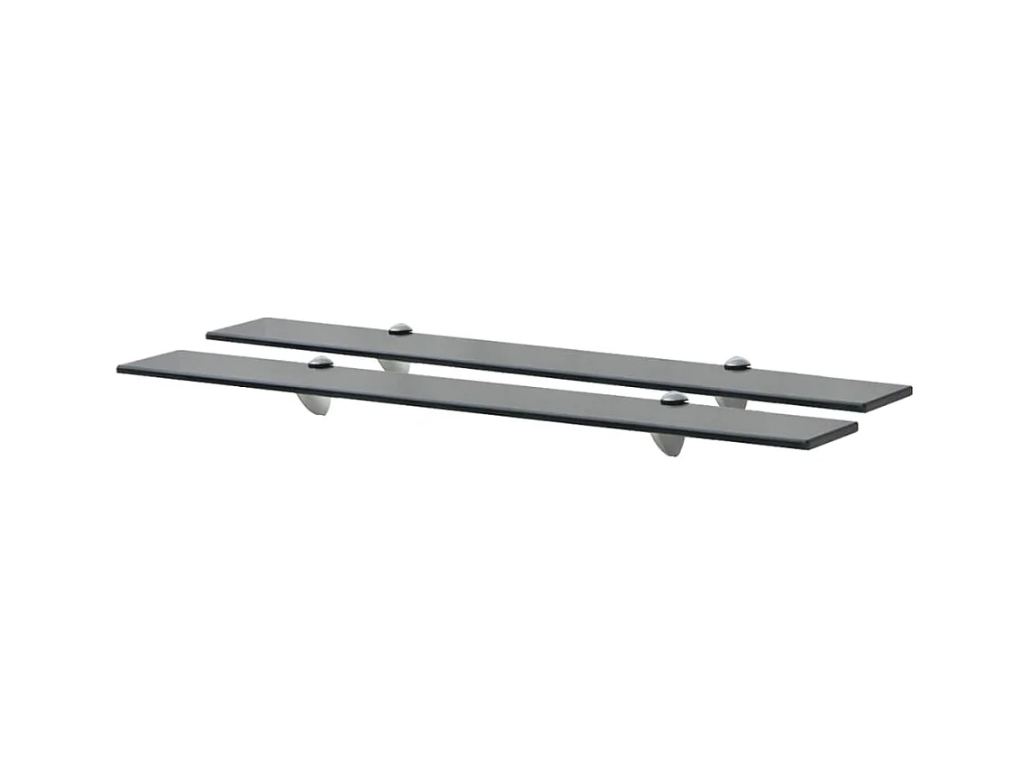 Étagères murales 2 pcs Verre 80 x 10 cm 8 mm OFR32225 BonneVie Meuble