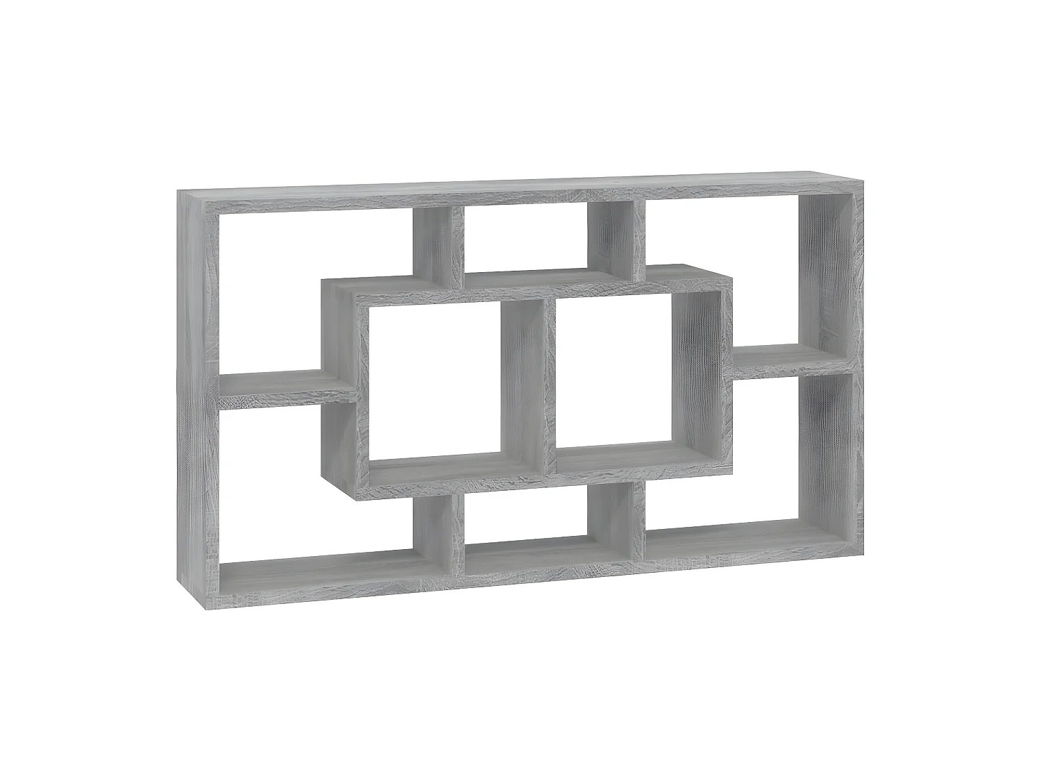 Wandschap 8 vakken grijs sonoma NL244459