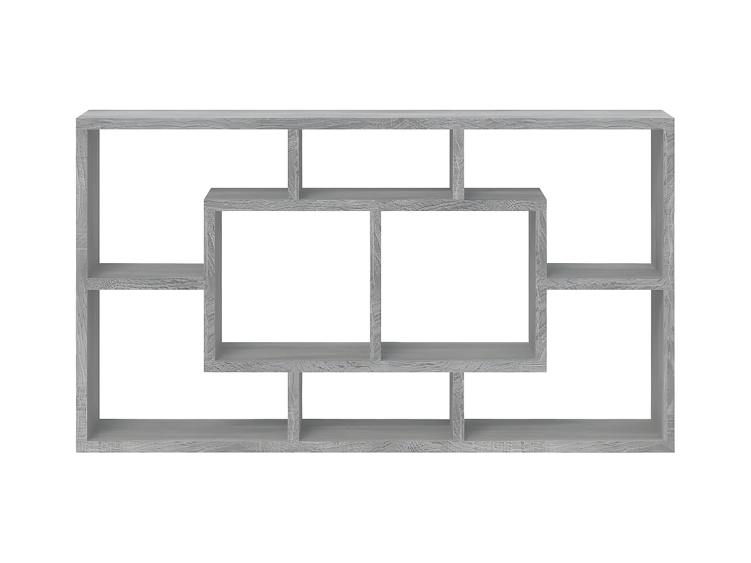 Wandschap 8 vakken grijs sonoma NL244459