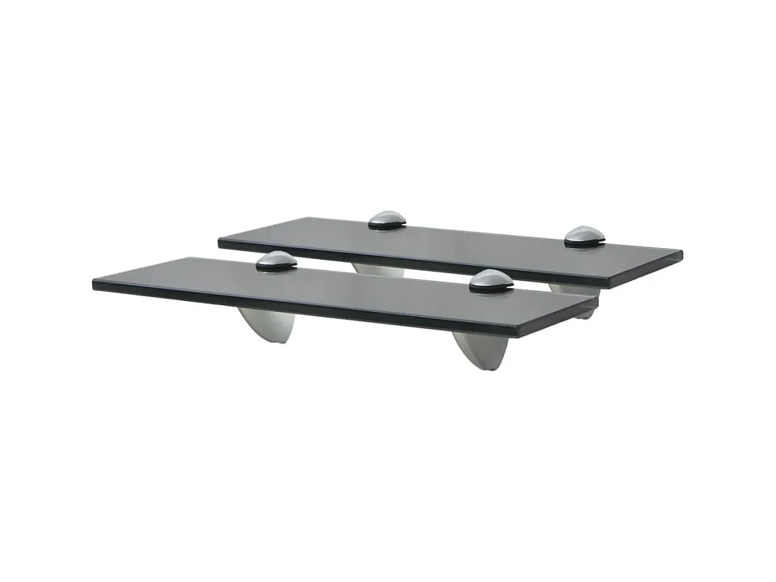 Étagères murales 2 pcs Verre 30 x 20 cm 8 mm OFR66285 BonneVie Meuble