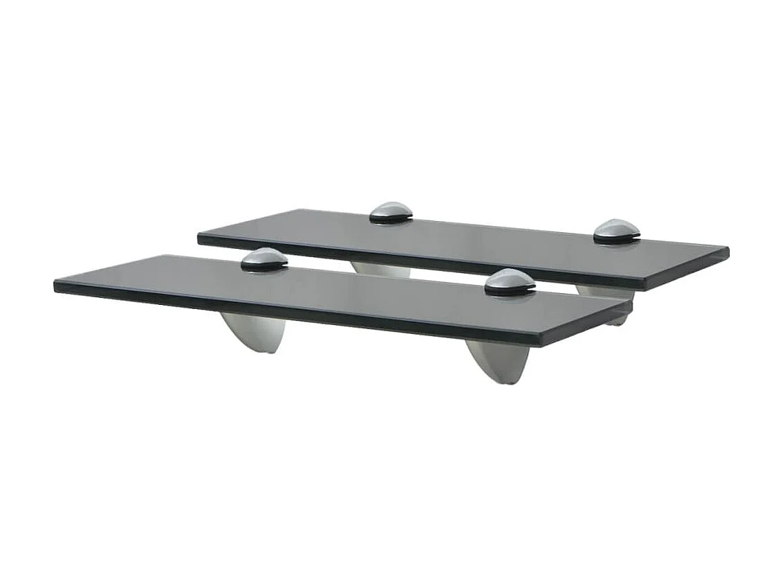 Étagères murales 2 pcs Verre 30 x 20 cm 8 mm OFR66285 BonneVie Meuble