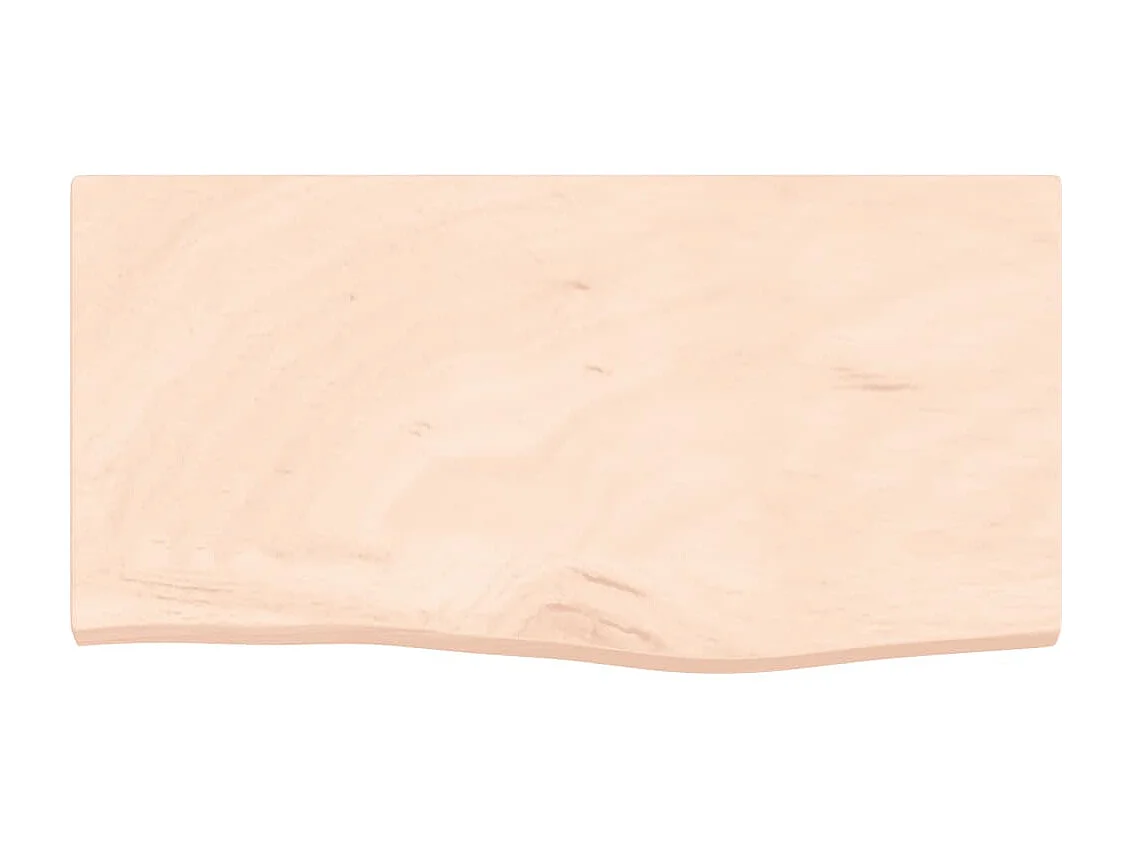 Étagère murale 60x30x(2-4) cm bois de chêne massif non traité OFR63167 BonneVie Meuble