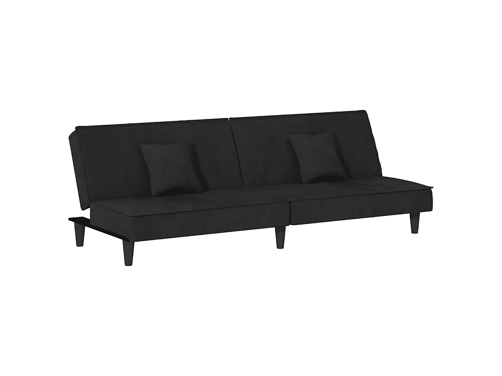 Canapé convertible noir Velours KFE3628