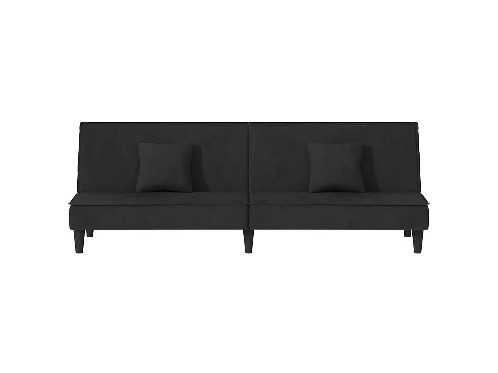 Canapé convertible noir Velours KFE3628