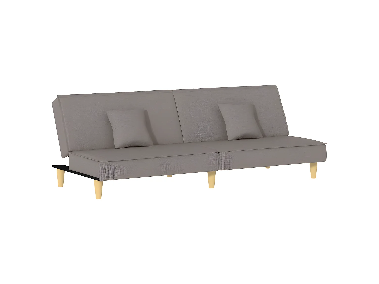 Canapé convertible taupe tissu KFE1761