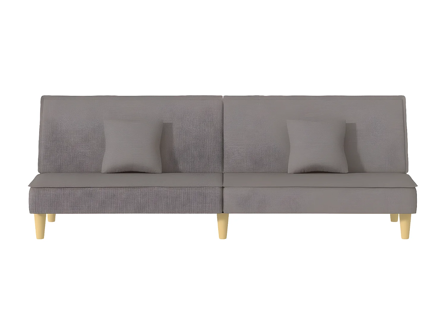 Canapé convertible taupe tissu KFE1761