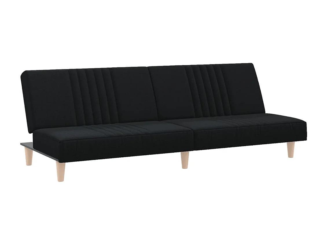 Canapé convertible noir tissu KFE1411