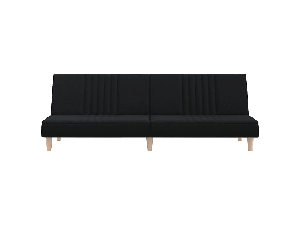 Canapé convertible noir tissu KFE1411