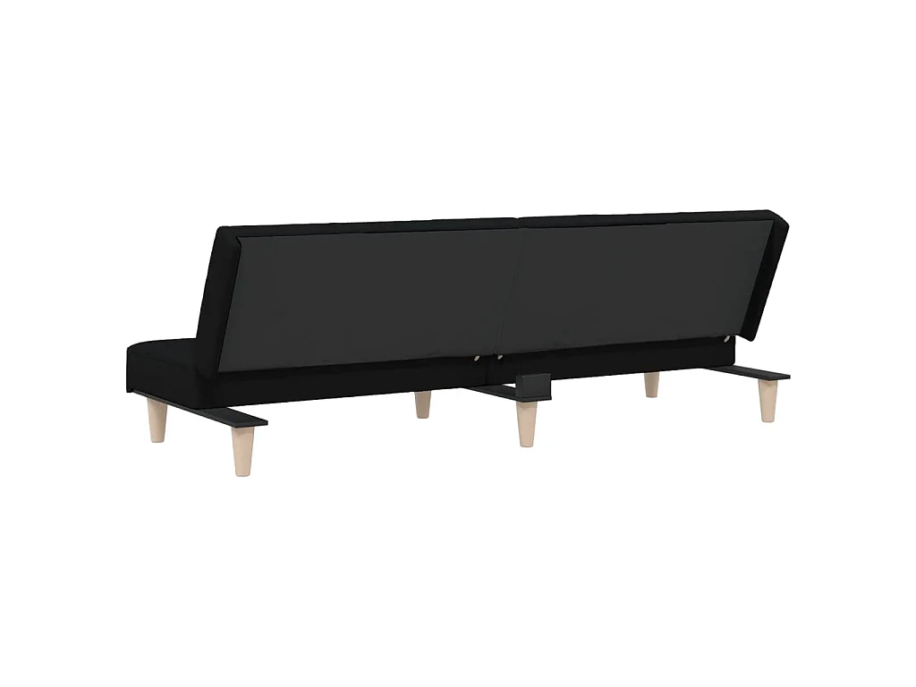 Canapé convertible noir tissu KFE1411