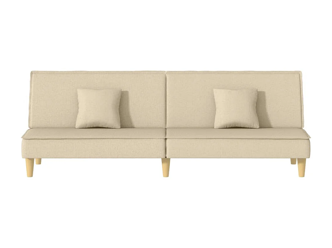 Canapé convertible beige tissu KFE7372