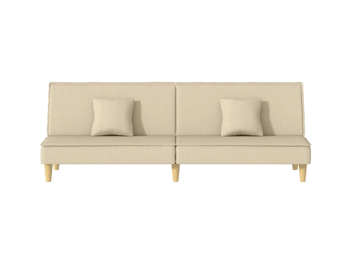 Sofá-cama tecido creme PT912584