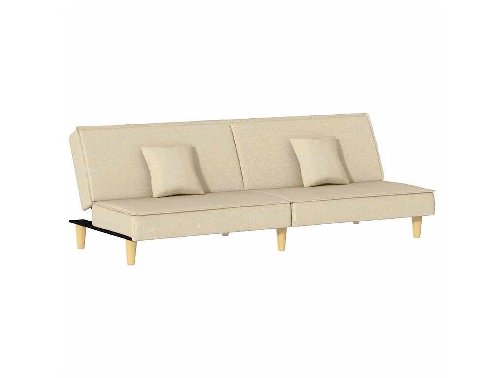 Slaapbank stof crèmekleurig NL516813