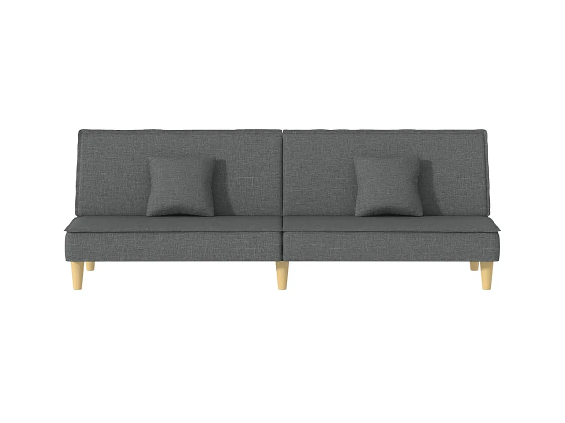 Canapé convertible gris foncé tissu KFE7565