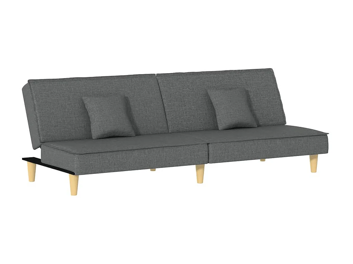 Canapé convertible gris foncé tissu KFE7565