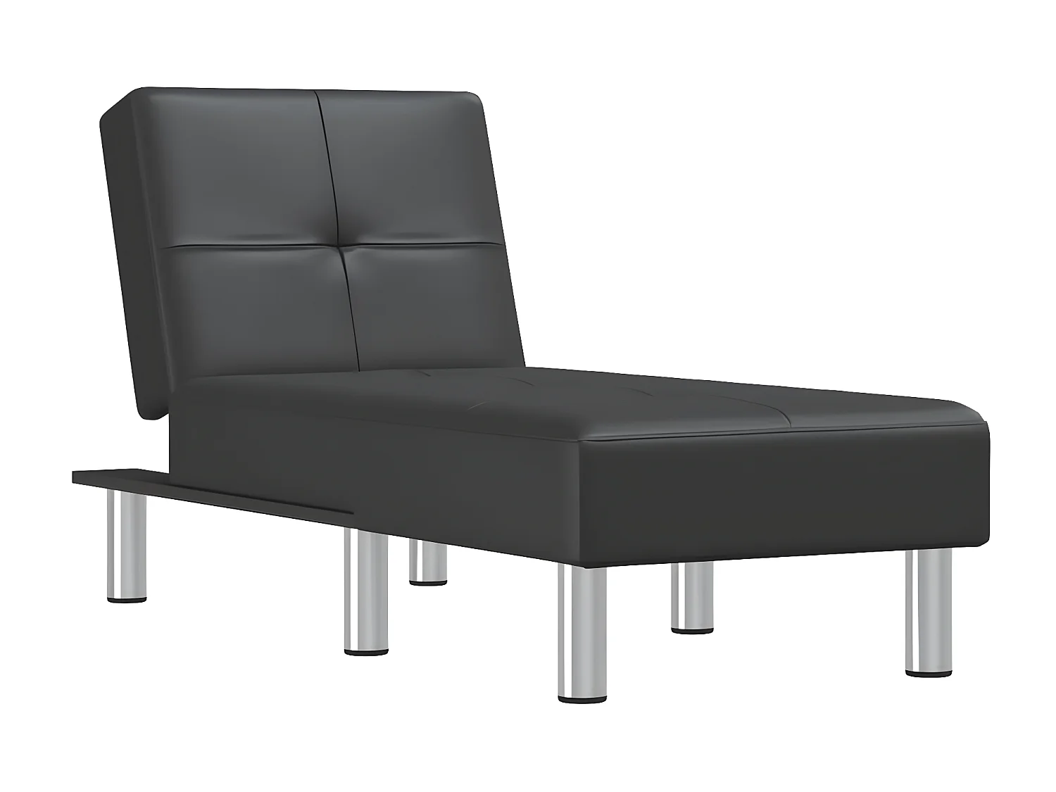 Canapé convertible noir similicuir LSJ3492