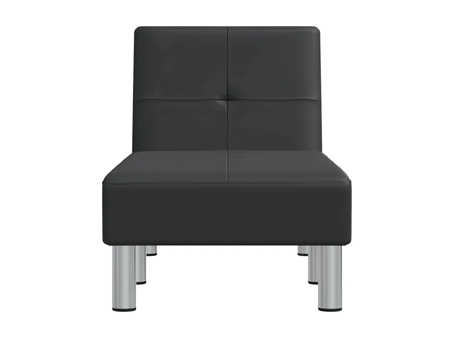 Canapé convertible noir similicuir LSJ3492