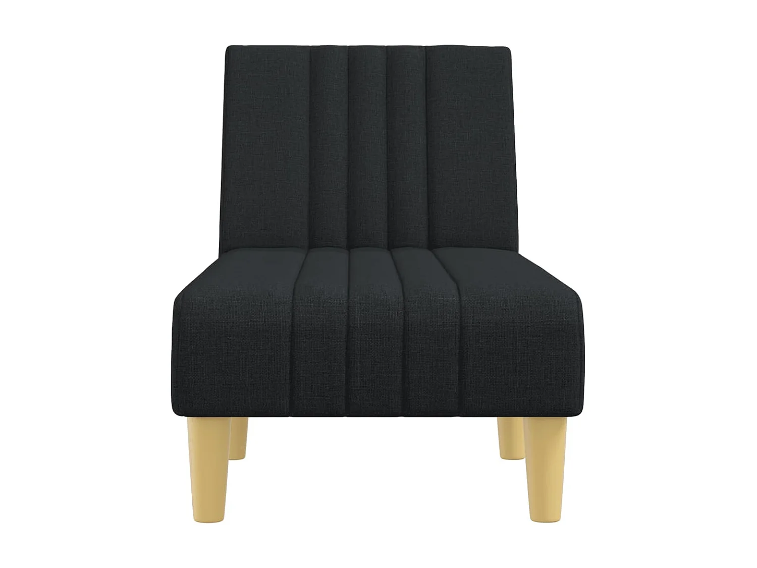 Méridienne convertible noir tissu LSJ1609