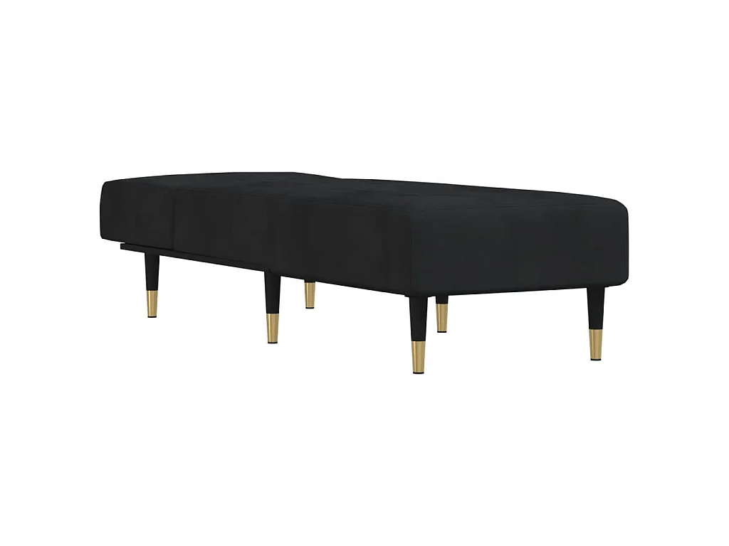 Canapé convertible noir velours ODF7415  OID1363