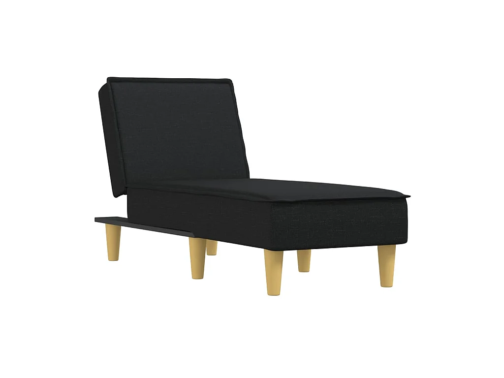 Méridienne convertible noir tissu ODF7293 OID9797