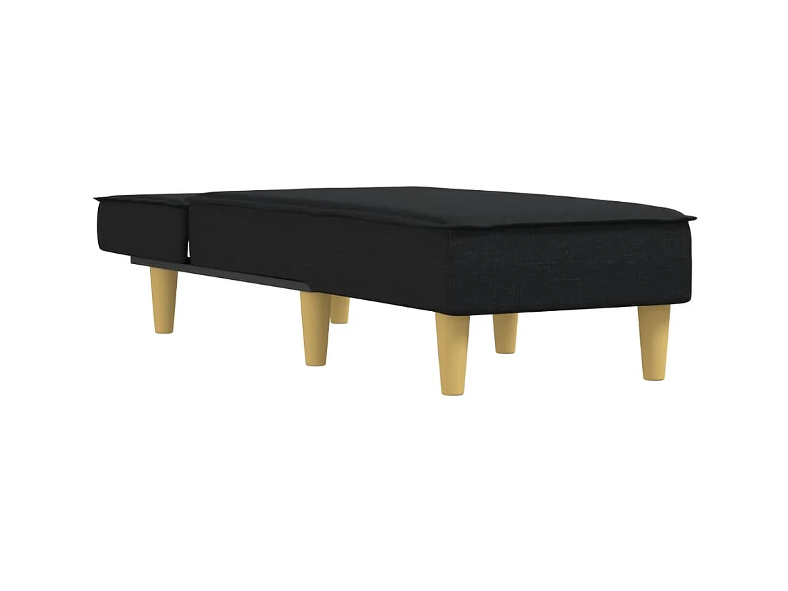 Méridienne convertible noir tissu ODF7293 OID9797