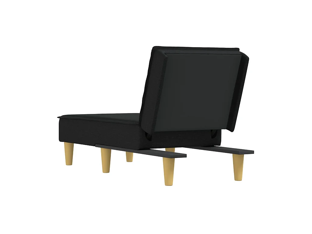 Méridienne convertible noir tissu ODF7293 OID9797