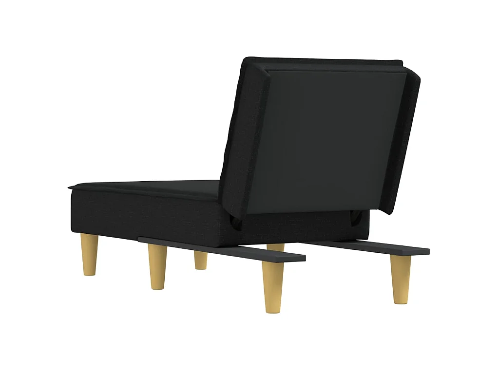 Chaise longue stof zwart NL828843
