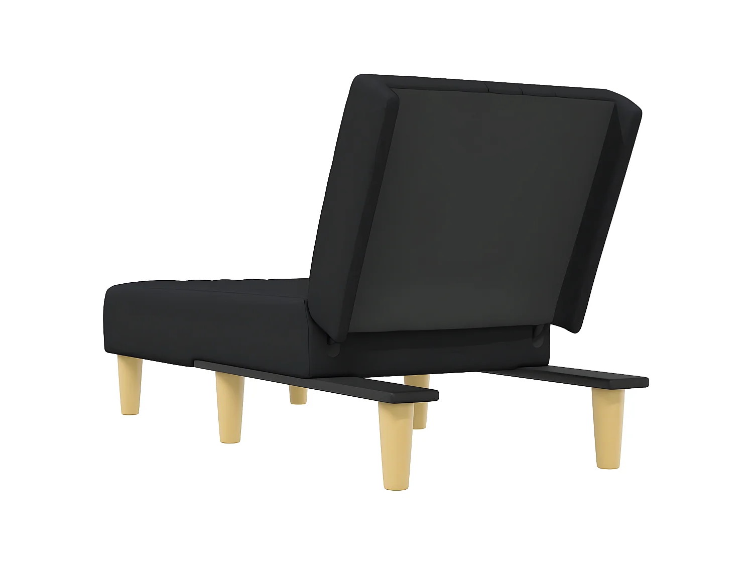Canapé convertible noir tissu LSJ8439