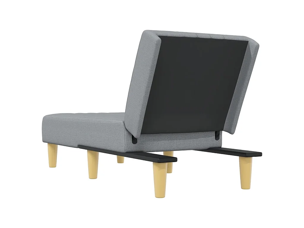 Canapé convertible gris clair tissu ODF1143  OID9669