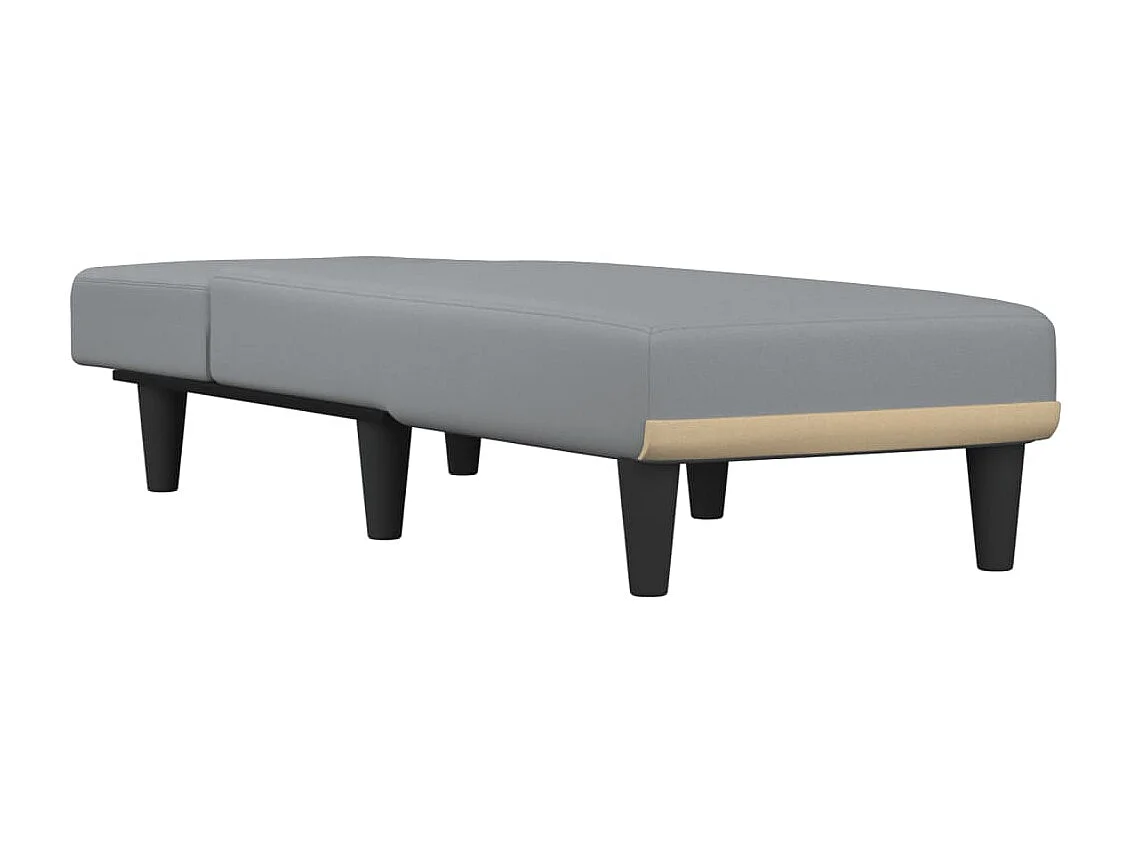 Sofá cama de tela gris claro PWFG38640