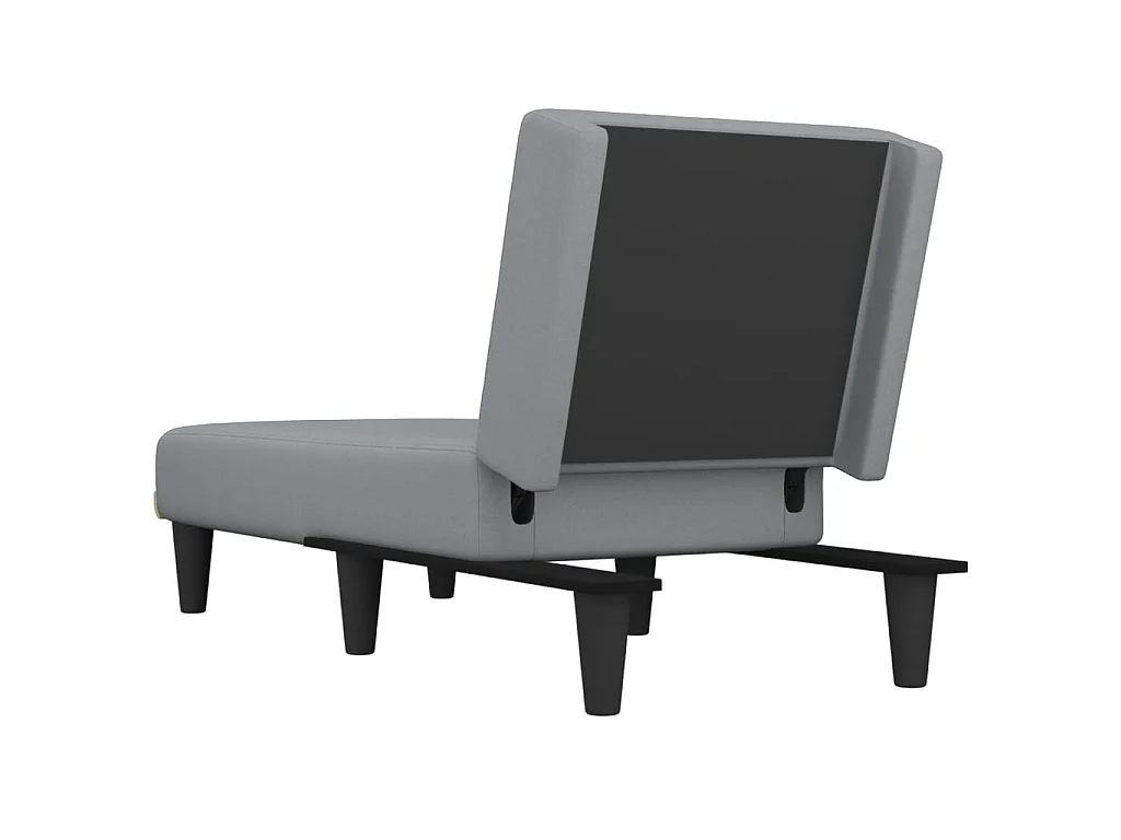 Sofá cama de tela gris claro PWFG38640