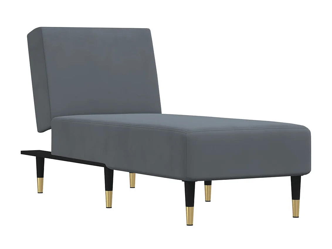 Canapé convertible gris foncé velours ODF7216  OID1274