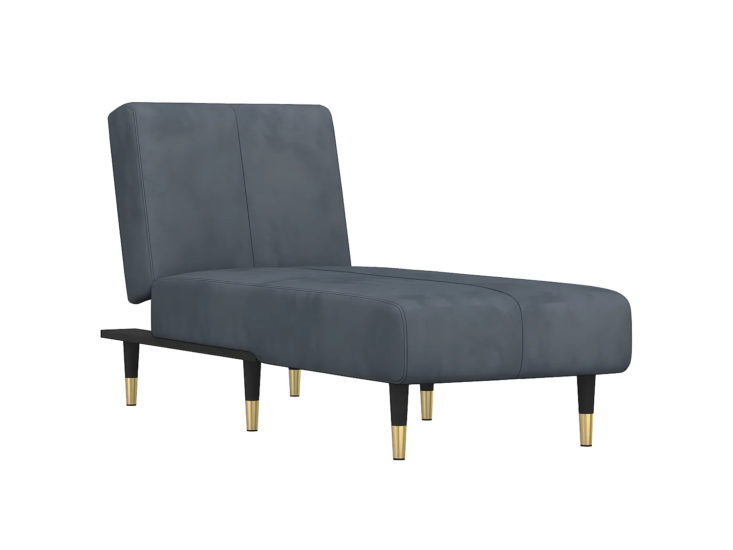 Canapé convertible gris foncé velours LSJ9243