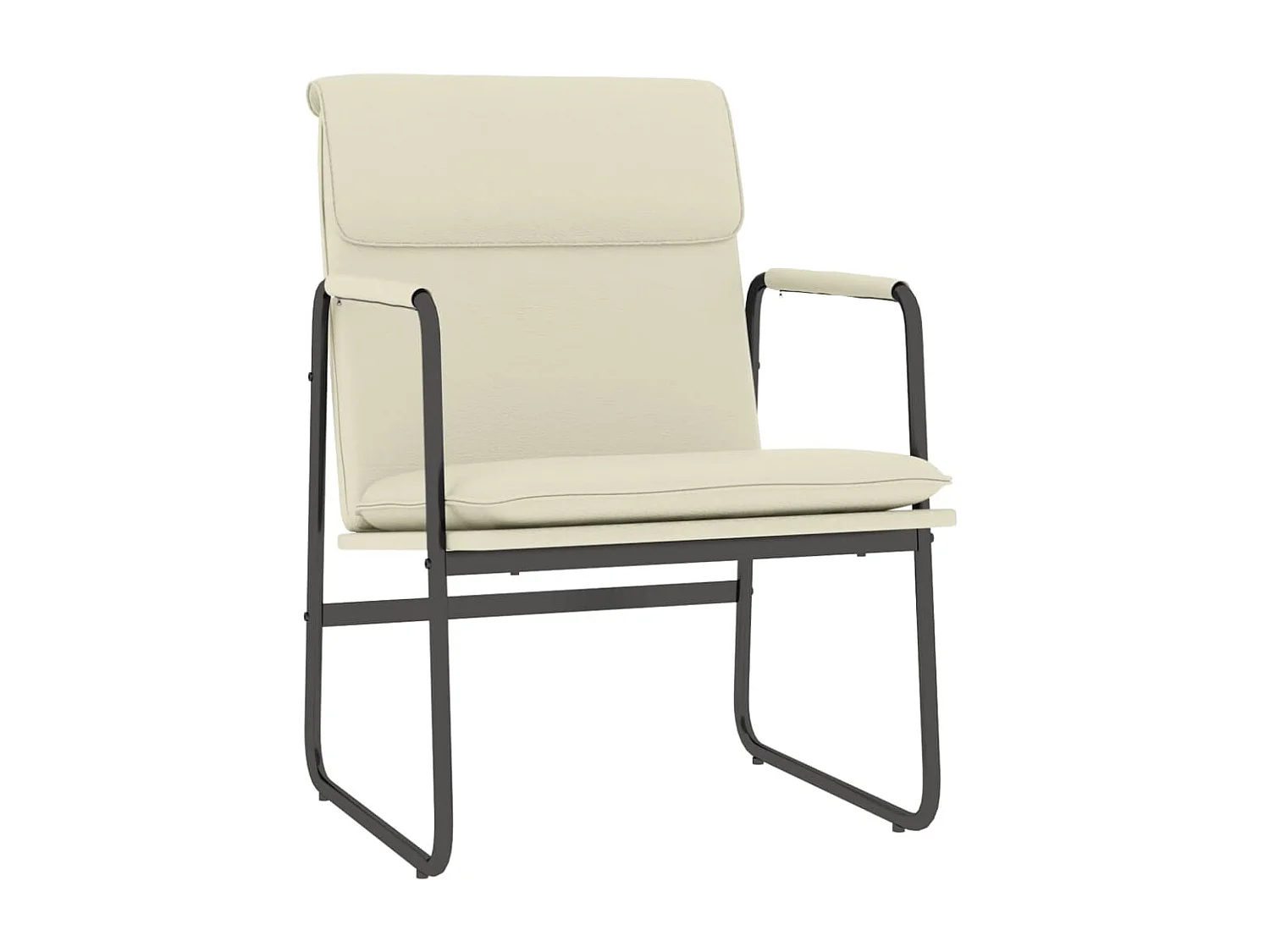 Canapé convertible Crème 55x64x80 cm Similicuir LSJ4897