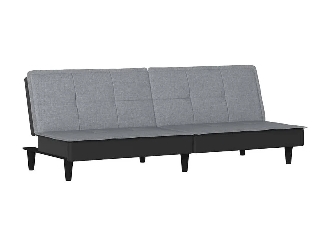 Canapé convertible à gris clair tissu KFE6064
