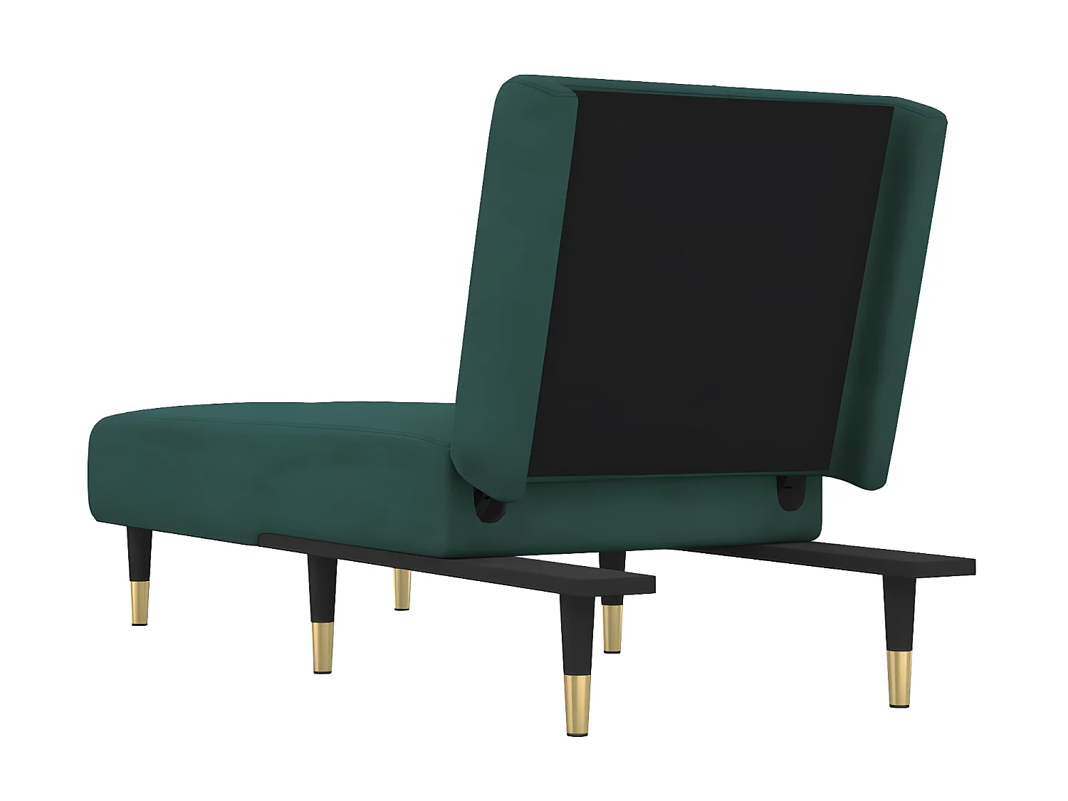 Canapé convertible vert foncé velours LSJ8309