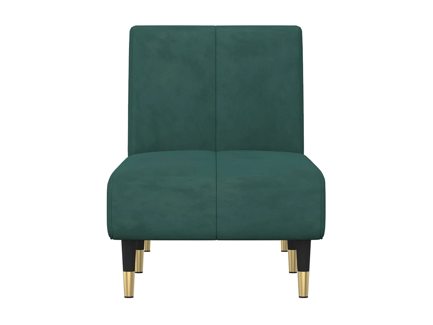 Chaise longue veludo verde-escuro PT189596