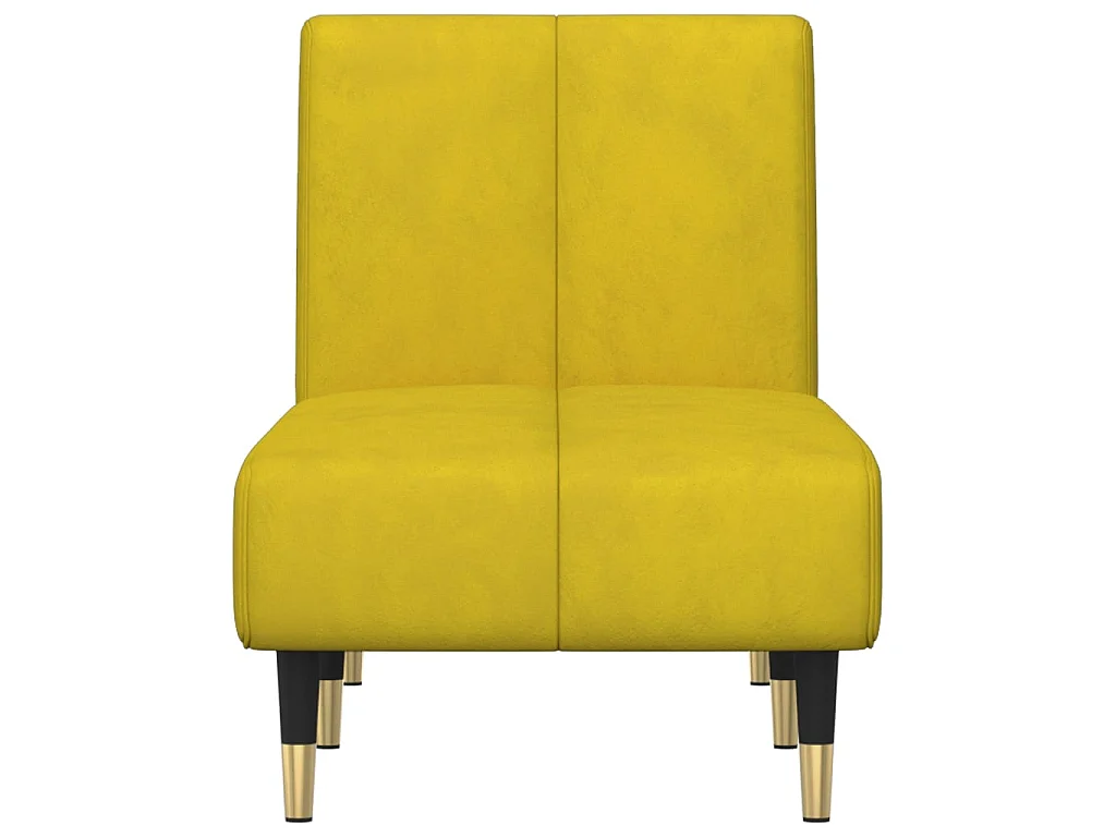 Chaise longue veludo amarelo PT691804