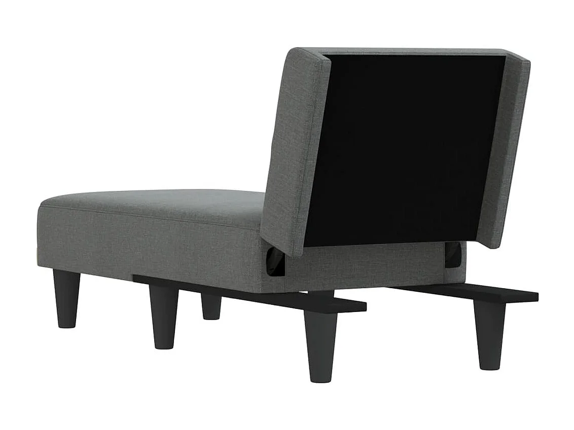 Méridienne convertible gris foncé tissu ODF8550 OID4585